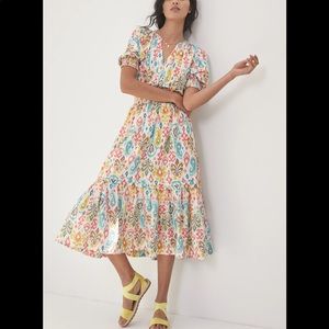 Anthropologie Nancy Print Maxi Dress